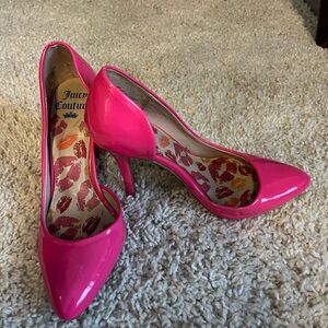 Juicy couture hot pink heels 👠🔥